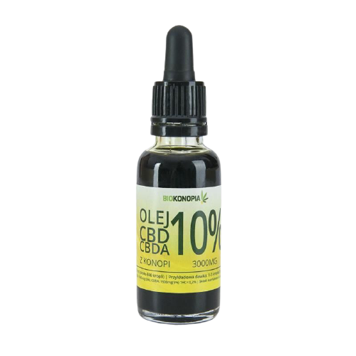 olej cdb 10%  Biokonopia Olej Z Konopi 10% 3000Mg Cbd+Cbda 30ml